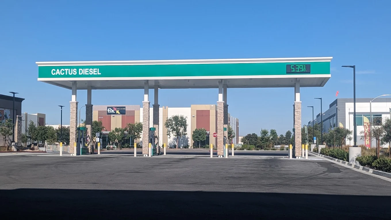 Cactus Diesel by Roadside Oasis canopy and diesel price sign